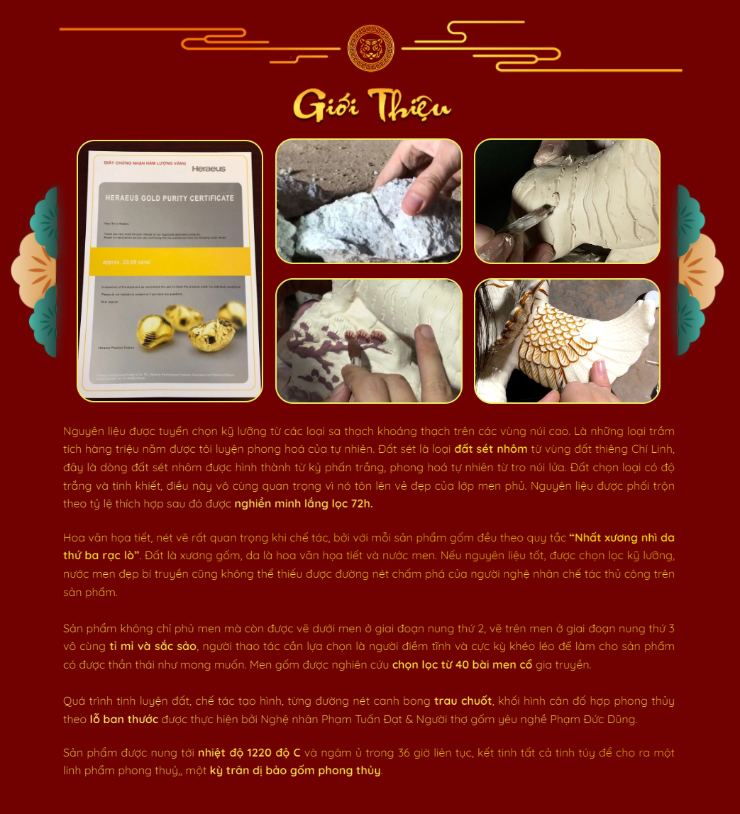 giới thiệu về tượng mãnh hổ thiên vương 