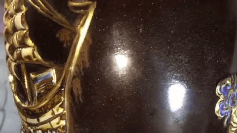 bảo bình an men sứ kim sa