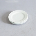 Bộ 03 đĩa sứ hai lá phi 20cm (Trắng)