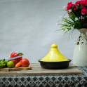 Nồi đất Tagine 500ml (Đen nắp vàng)
