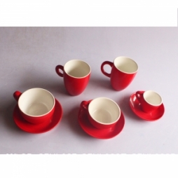 Bộ 05 tách uống cà phê Capuccino - Espresso - Latte cao cấp