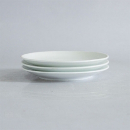 Bộ 03 đĩa sứ một lá phi 18cm (Trắng)