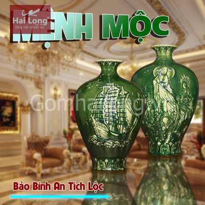 bảo bình an gốm sứ phong thủy