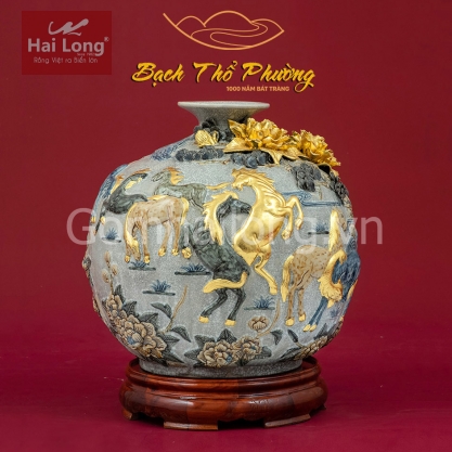 bình hút lộc mã đáo thành công vẽ vàng