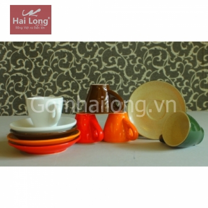 Bộ 05 tách sứ uống cà phê Espresso cao cấp