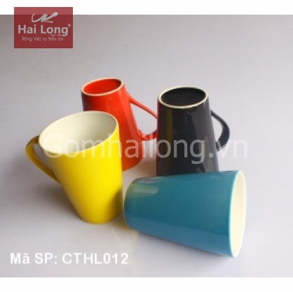 Cốc cafe men màu gốm sứ Hải Long_1