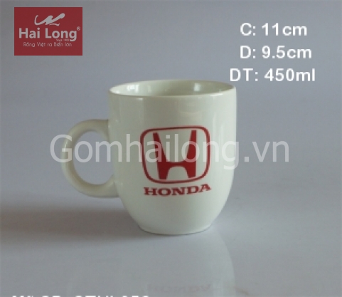 Cốc sứ in logo Honda Việt nam (Trắng)