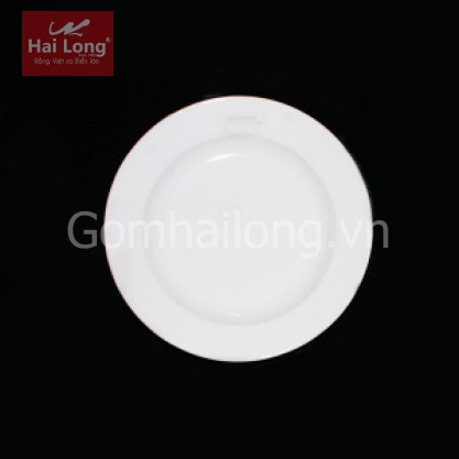 Đĩa sứ sâu lòng phi 16cm (Trắng)