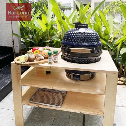 Lò nướng BBQ NodaKamado kèm bàn gỗ