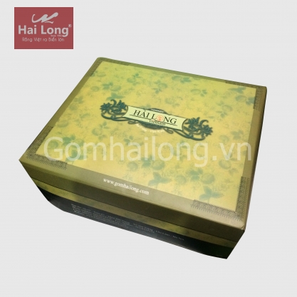 Hộp quà tặng gốm sứ thương hiệu Hải Long