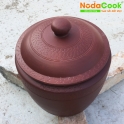 Gà hấp muối với Nồi Lu đất
