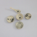 Bộ gia vị vẽ hoa cúc hoa văn tam thái cổ
