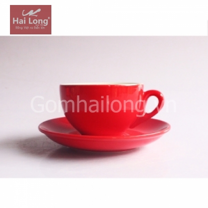 Tách cà phê Cappuccino dáng TBN 280ml (Đỏ)