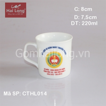 Ca sứ miệng loe dáng nhỏ