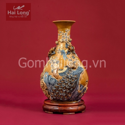 bình tỳ bà men hoàng lưu ly