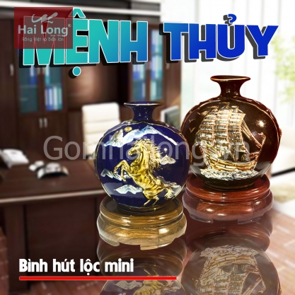 Bình gốm phong thủy cho người mệnh thủy