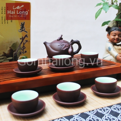 Bộ ấm chén tử sa trường thọ S1