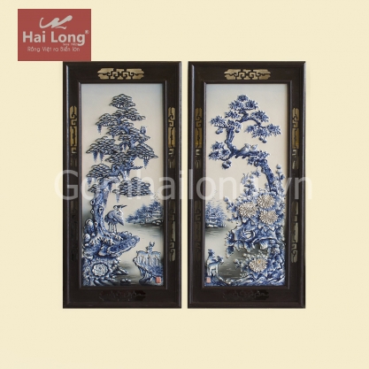 Tranh sứ Tùng Cúc Trúc Mai_16