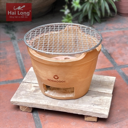 Combo Bếp nướng cỡ nhỏ + Vỉ + Đế gỗ
